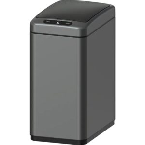 Ведро для мусора Koer TC-020408-07 8 л нержавеющая сталь, графит (KR5590)
