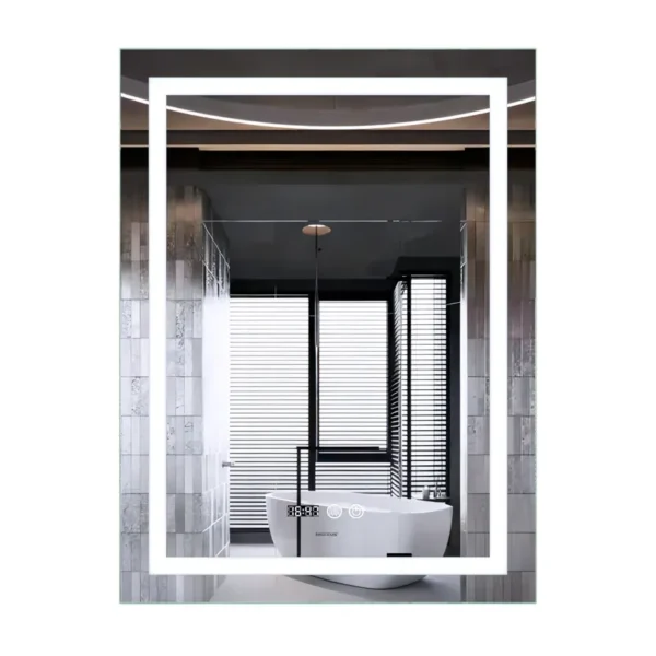 Зеркало для ванной комнаты Mixxus Premium Flash 800х600 прямоугольное, с LED подсветкой (MP6617)