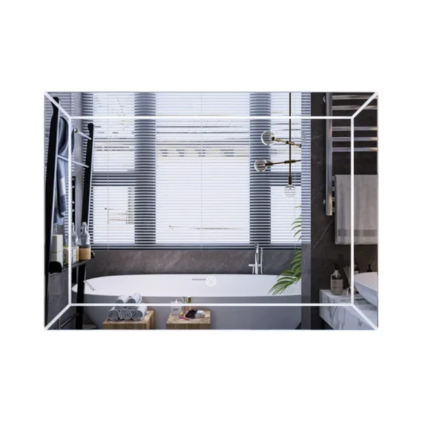 Зеркало для ванной комнаты Mixxus Premium Cubic 500х700 прямоугольное, с LED подсветкой (MP6647)