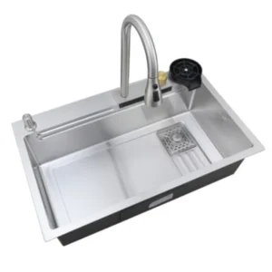 Многофункциональная мойка Mixxus Premium MH7545-SET-03.SUS304 750х450 нержавеющая сталь, хром + смеситель (MX1699)