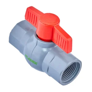 Шаровой кран Plamix 1″ ВВ прямой, пластик (PM0627)