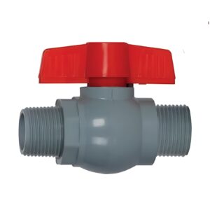 Шаровой кран Plamix 1/2″ НН прямой, пластик (PM0704)