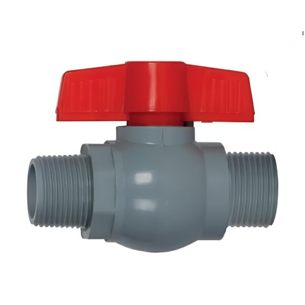 Шаровой кран Plamix 1/2″ НН прямой, пластик (PM0704)