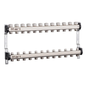 Коллектор теплого пола Roho R805-12 1″x3/4″ 12 выходов, без расходомеров (RO0066)