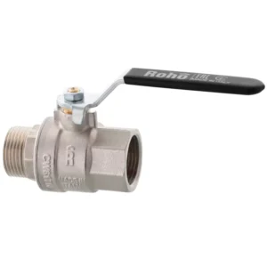 Шаровой кран Roho R201-050B 1/2″ ВН прямой, латунь (RO0095)
