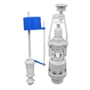 Комплект арматуры для бачка унитаза Zerix AK-01-A 1/2″ с нижней подводкой (1 режим) (ZX5162)