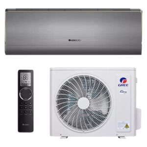 Кондиционер Gree Saros GWH09BBCXD-K6DNA1A 25м2 (-25°С) R32 инверторный, серый + пульт ДУ (Wi-Fi Ready)