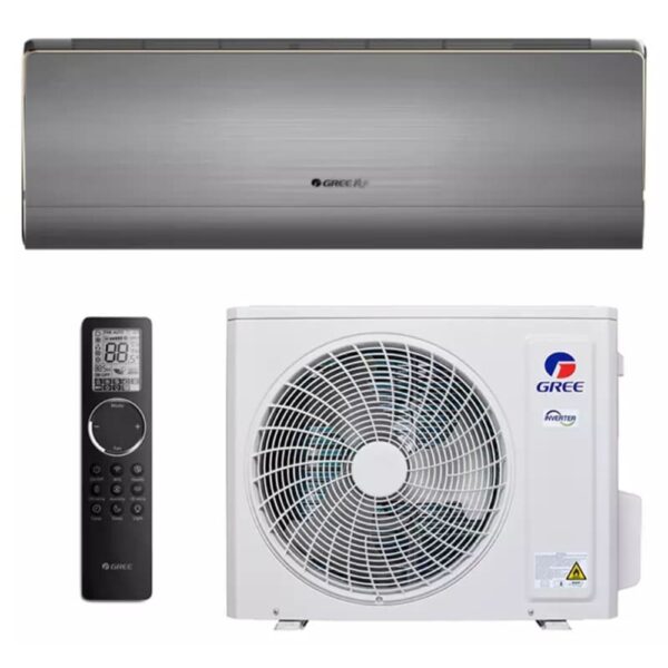 Кондиционер Gree Saros GWH09BBCXD-K6DNA1A 25м2 (-25°С) R32 инверторный, серый + пульт ДУ (Wi-Fi Ready)
