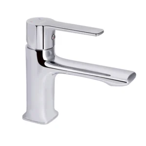 Смеситель для умивальника низкий Qtap Taurus, хром (k35)
