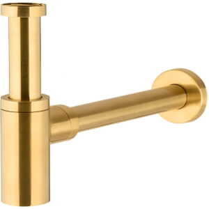 Сифон для раковины KFA Armatura Gold 1 1/4" латунь, золото (600-003-31)