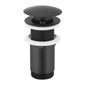 Донный клапан KFA Armatura 1 1/4" для раковины, черный (660-253-81)