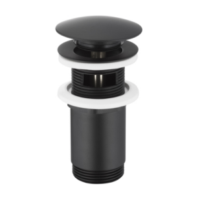 Донный клапан KFA Armatura 1 1/4" для раковины, черный (660-254-81)