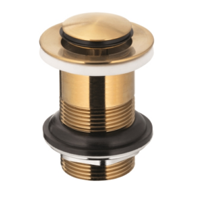 Донный клапан KFA Armatura 1 1/4" для раковины, золото матовое (660-353-31)