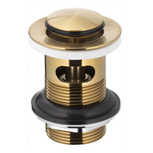 Донный клапан KFA Armatura 1 1/4" для раковины, золото матовое (660-354-31)