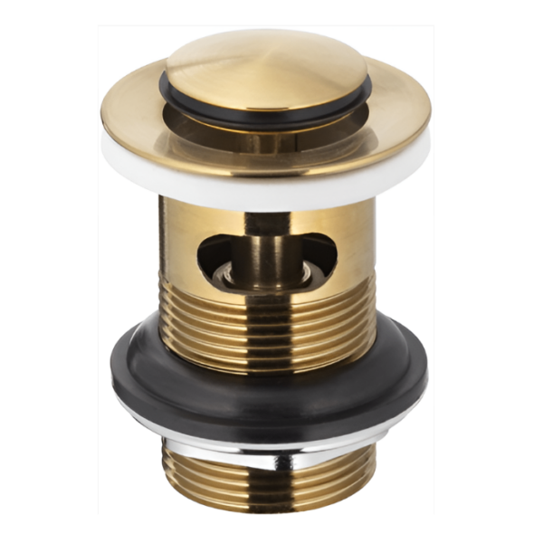 Донный клапан KFA Armatura 1 1/4" для раковины, золото матовое (660-354-31)