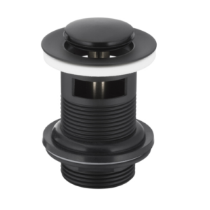 Донный клапан KFA Armatura 1 1/4" для раковины, черный (660-354-81)
