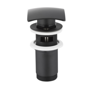 Донный клапан KFA Armatura 1 1/4" для раковины, черный (660-454-81)