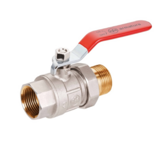 Кран Американка KFA Armatura 1/2" прямой, латунь никелированная (700-211-15)