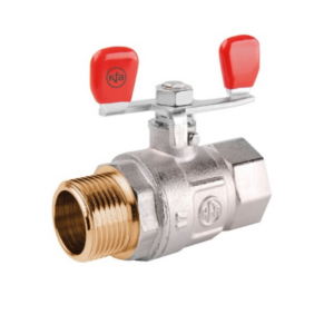 Кран шаровой KFA Armatura 1/2" ВЗ, прямой, латунь (700-220-15)