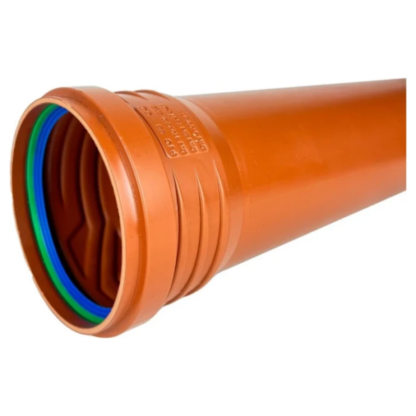 Труба канализационная ASG Esterno 110x1000 наружная (6549623)