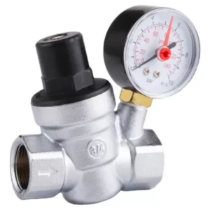 Редуктор давления Tervix Pro Line 1/2" ВВ, для воды, с матометром, латунь (381111)