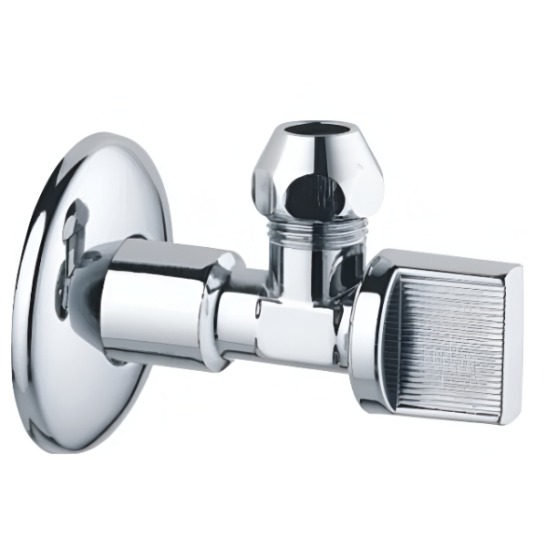 Приборный кран ASG 1/2"х3/8" угловой, с цангой, латунь (6555442)