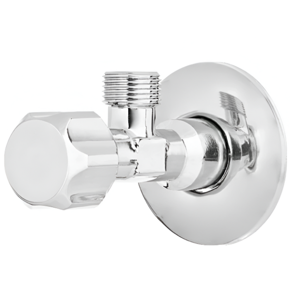 Приборный кран Invena 1/2"х3/8" угловой, латунь (ZW-52-010)