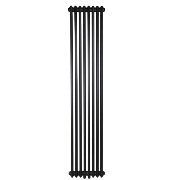 Дизайнерский радиатор Warm Well Column 2 1800x380 вертикальный, черный матовый (CL218038MB)