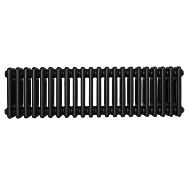 Дизайнерский радиатор Warm Well Column 3 300x1010 горизонтальный, черный матовый (CL303010MBS)