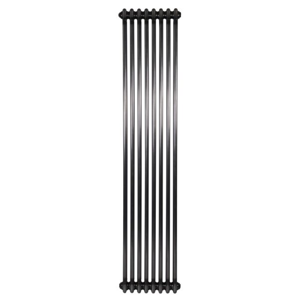 Дизайнерский радиатор Warm Well Column 2 1800x380 вертикальный, черный (CL318038RM)