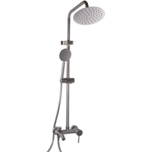 Душевая система Globus Lux Alpen с изливом, нержавеющая сталь, хром (SBT1-0002)