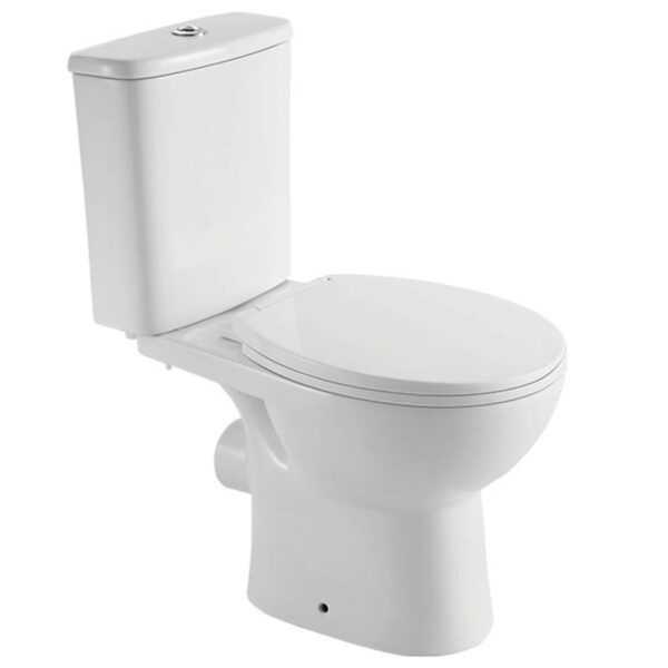 Унитаз компакт Pearl Prima 635x348 овальный, с сиденьем, белый (CT-PHB-PP)