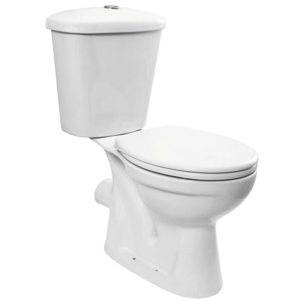 Унитаз компакт Pearl Verona 650x360 овальный, с сиденьем, белый (CT-VHB-PP)