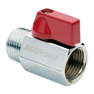 Шаровой кран мини Koer KR.401 1/2" ВН прямой, латунь