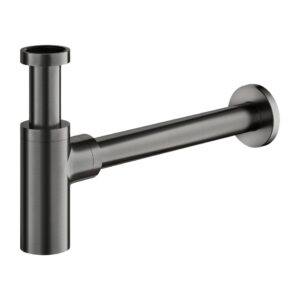 Сифон для раковины Omnires 1 1/4" латунь, графит (A186GR)