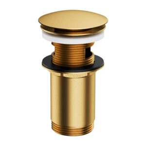 Донный клапан Omnires 1 1/4″ для раковины, золото матовое (A706GLB)
