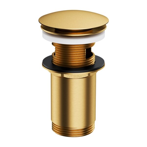 Донный клапан Omnires 1 1/4″ для раковины, золото матовое (A706GLB)