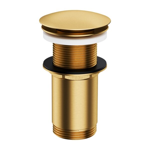 Донный клапан Omnires 1 1/4″ для раковины, золото матовое (A716GLB)
