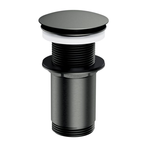 Донный клапан Omnires 1 1/4″ для раковины, черный матовый (A716GR)