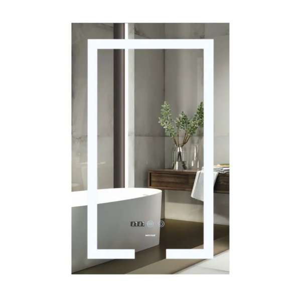Зеркало для ванной комнаты Mixxus HARD MR06-50x80 прямоугольное, с LED-подсветкой Touch