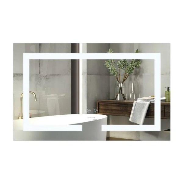 Зеркало для ванной комнаты Mixxus HARD MR07-80x50 прямоугольное, с LED-подсветкой Touch