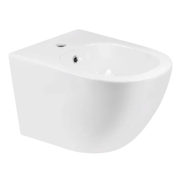 Биде подвесное Mixxus Ellipse 520х360 овальное, без сиденья, белое (MI6714)
