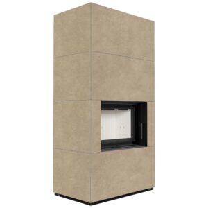 Камин на дровах Kratki FLOKI BOX 8 кВт керамогранит, fokos rena