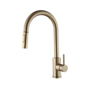 Смеситель для кухни VBI Flusso однорычажный, золото матовое (VBI-055000BG)