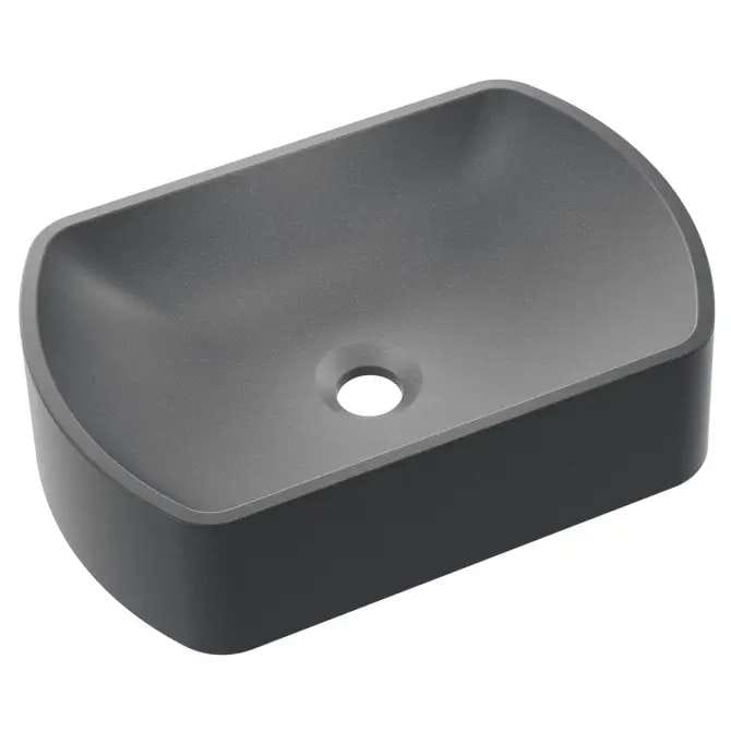 TP-11B.MN000.90A.0000B_0 Умывальник накладной Axis Maun 450x300 прямоугольный, серый матовый (11B.MN000.90A.0000B)