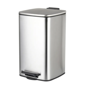 Ведра для мусораZerix Kubix-TC0108 SS 8 л с плавным закрытием, нержавейка
