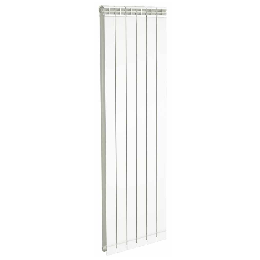 88CA1406 Алюминиевый радиатор Nova florida Aleternum Mior S 90/1200 боковое подключение, белый (6 секций в сборе) (88CA1406)