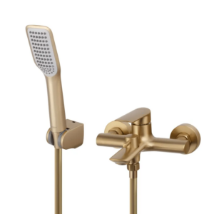 Смеситель для ванны Koer KB-40028-05 с коротким изливом, золото матовое