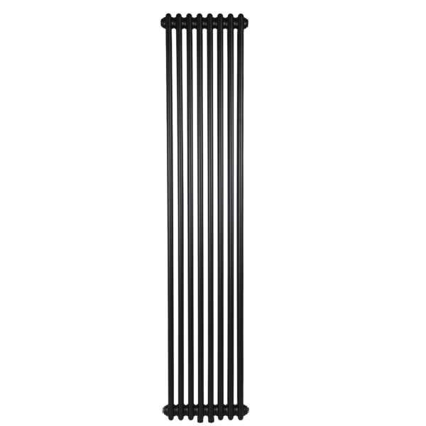 Дизайнерский радиатор Betatherm Column 2 1800×380 вертикальный, черный матовый