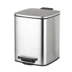 Ведра для мусора Zerix Kubix-TC0106 SS 6 л с плавным закрытием, нержавейка